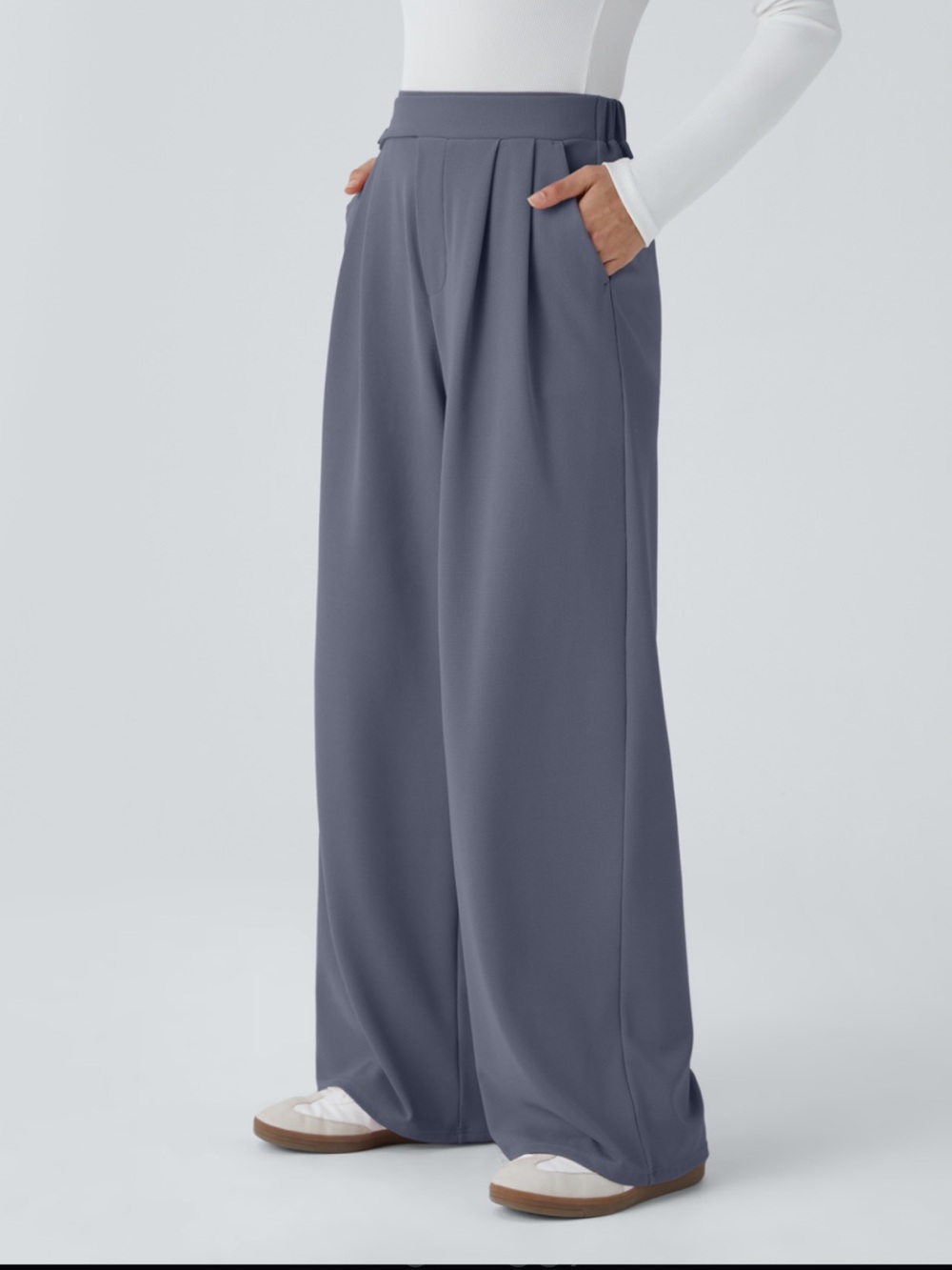 Halara High Waisted Pocket Wide Leg Baggy Pants Size S